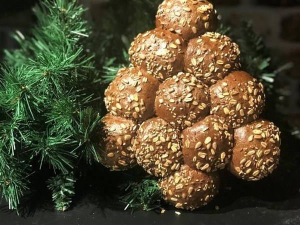 Brood kerstboom donker