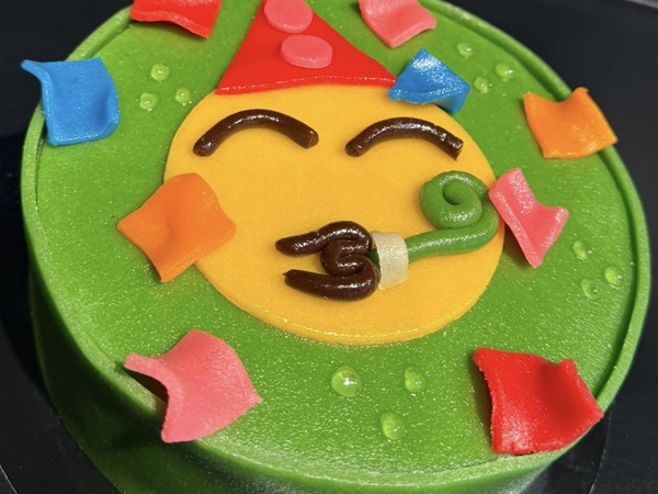 Verjaardagstaart- smiley