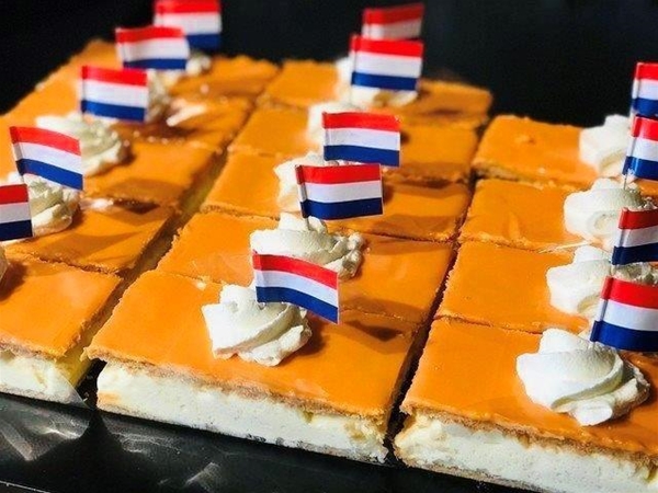 Oranje tompouce&nbsp;4 stuks