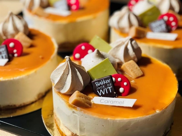 Caramel bavarois taartje