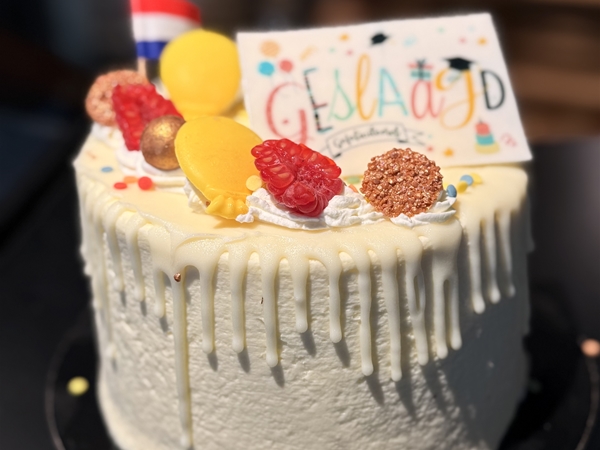 Geslaagd taartje